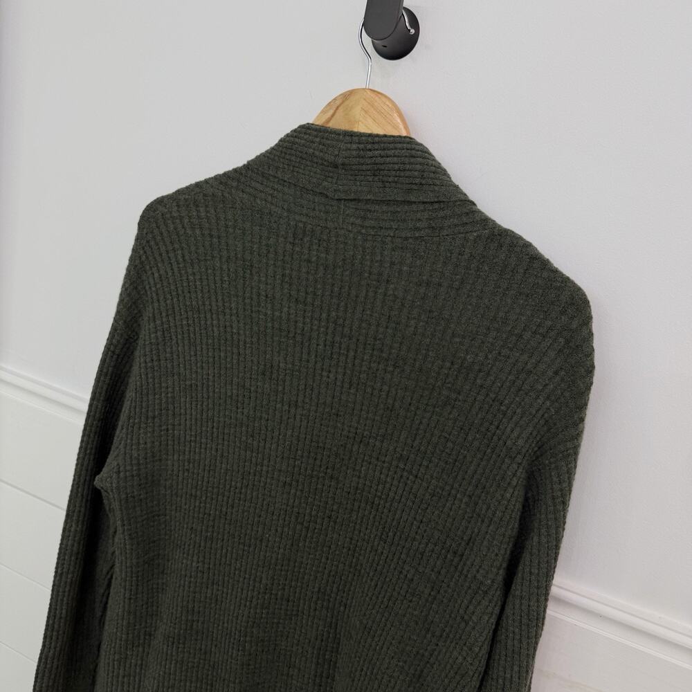 Women’s Calia By Carrie Underwood Green Long Ribbed Cardigan Sweater M - Picture 6 of 7
